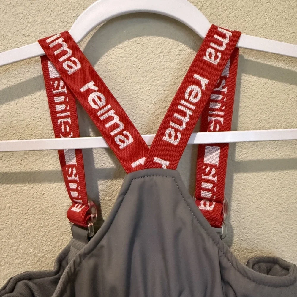 Reima Tec Kids Snow Bib Size 86 US 18-24 Mos Adjustable Sledding Winter Skiing
